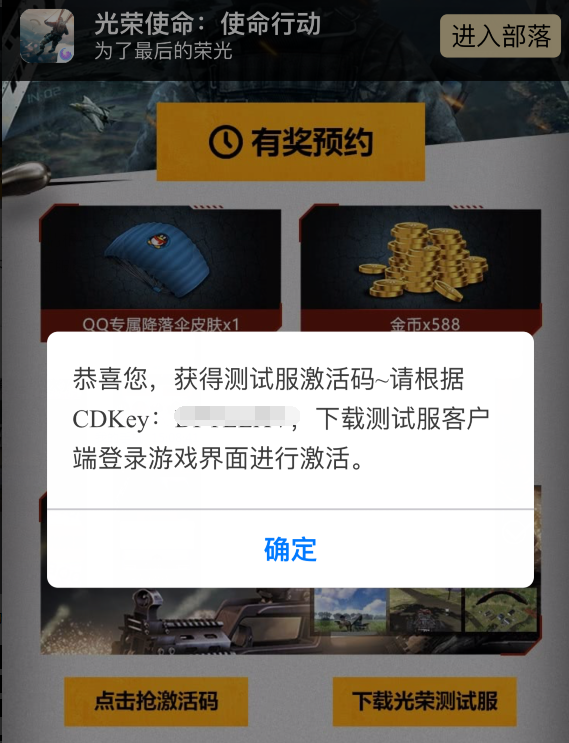 光荣使命激活码