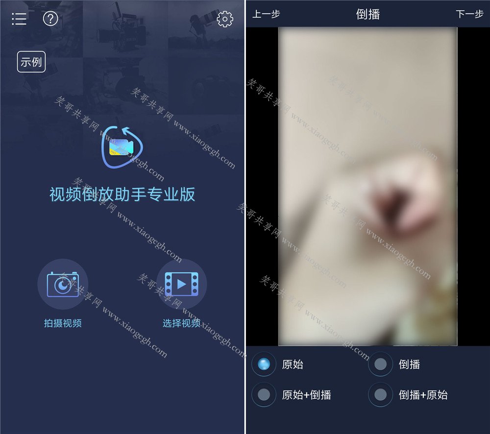 视频倒放