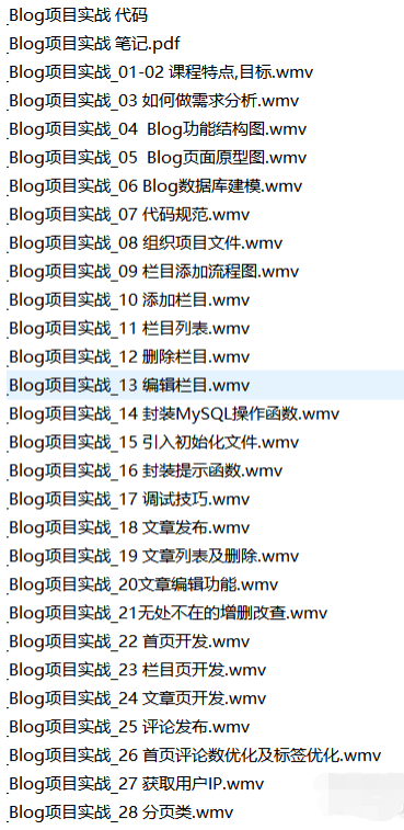 博客项目开发
