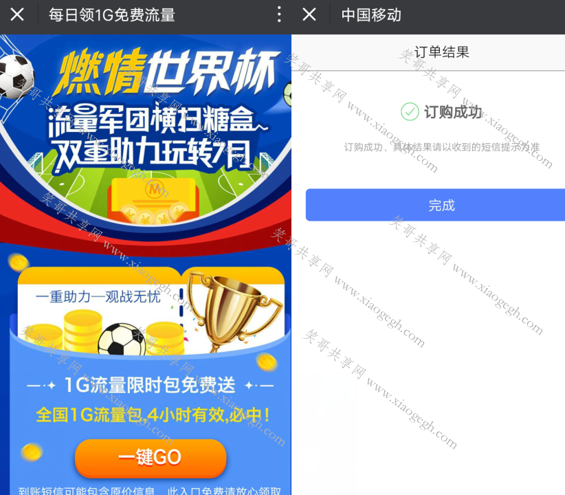 移动流量领取