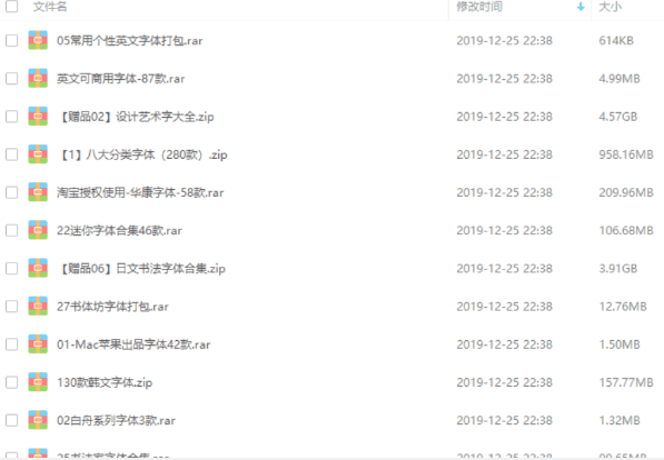 3万款字体